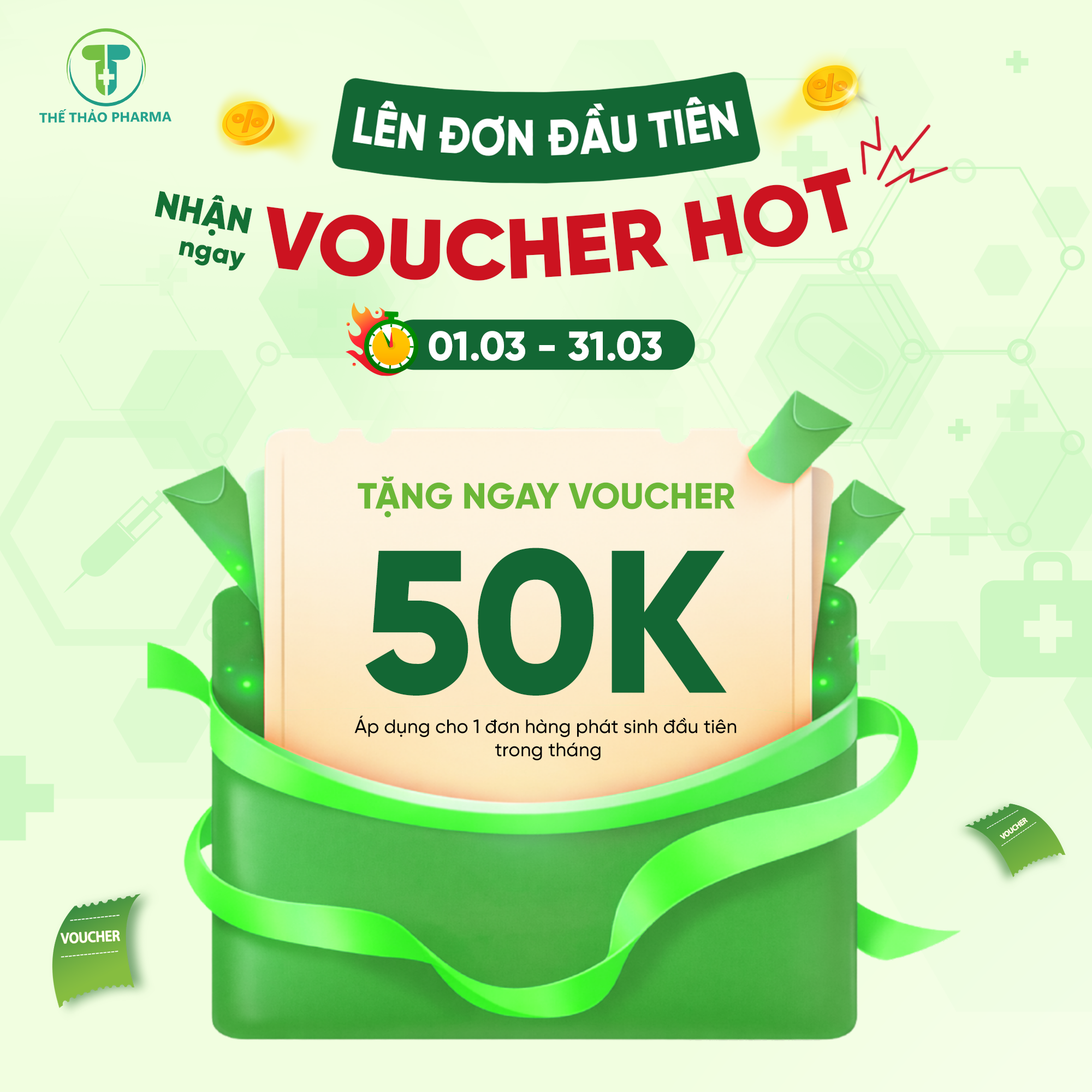 LÊN ĐƠN ĐẦU TIÊN – NHẬN NGAY VOUCHER HOT 50K